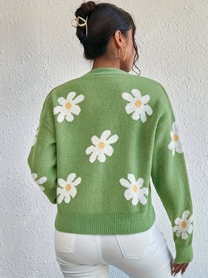 Elegante Trui met Knopen voor Vrouw