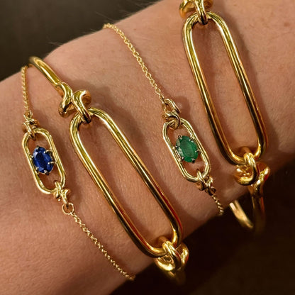 Goudkleurige Armband met Geboortesteen voor Vrouw - StudioMarella