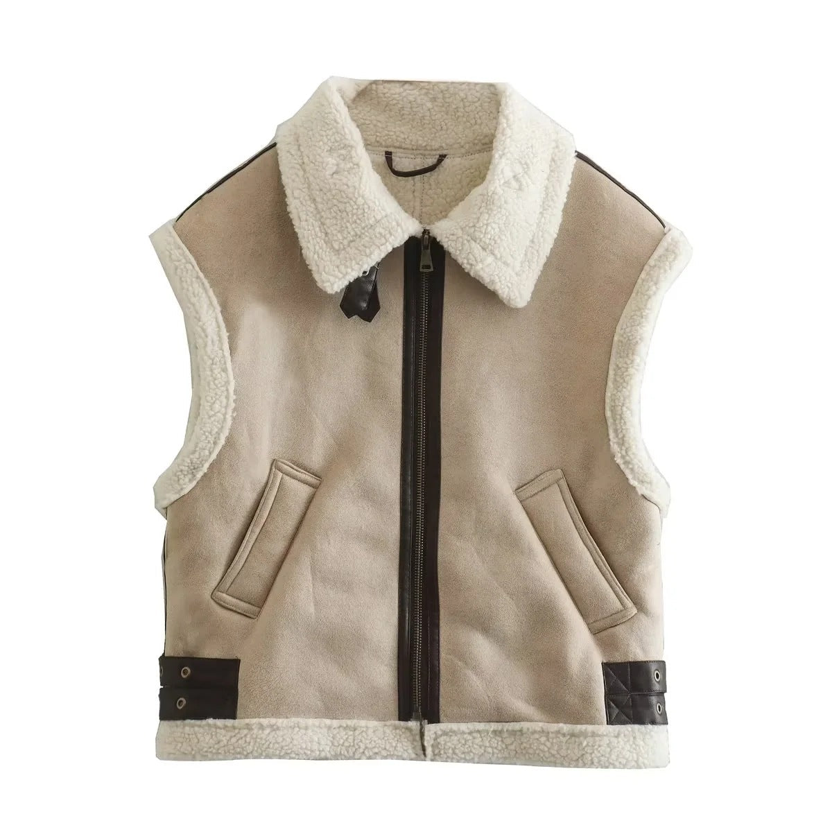 Dames Teddyjas Zacht met Aviator Stijl