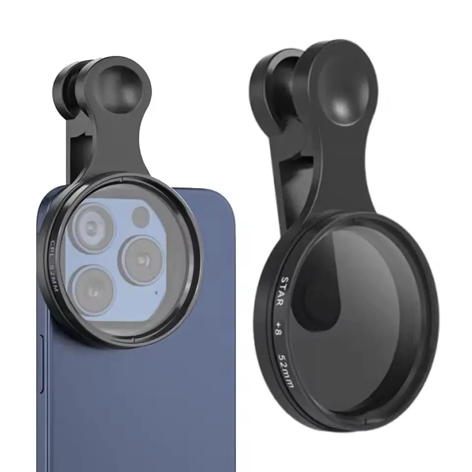 CPL Filter Smartphone 52mm Clip Reflecties Verminderen Kleurverzadiging Buiten Reisfotografie Polarisatiefilter Android iPhone