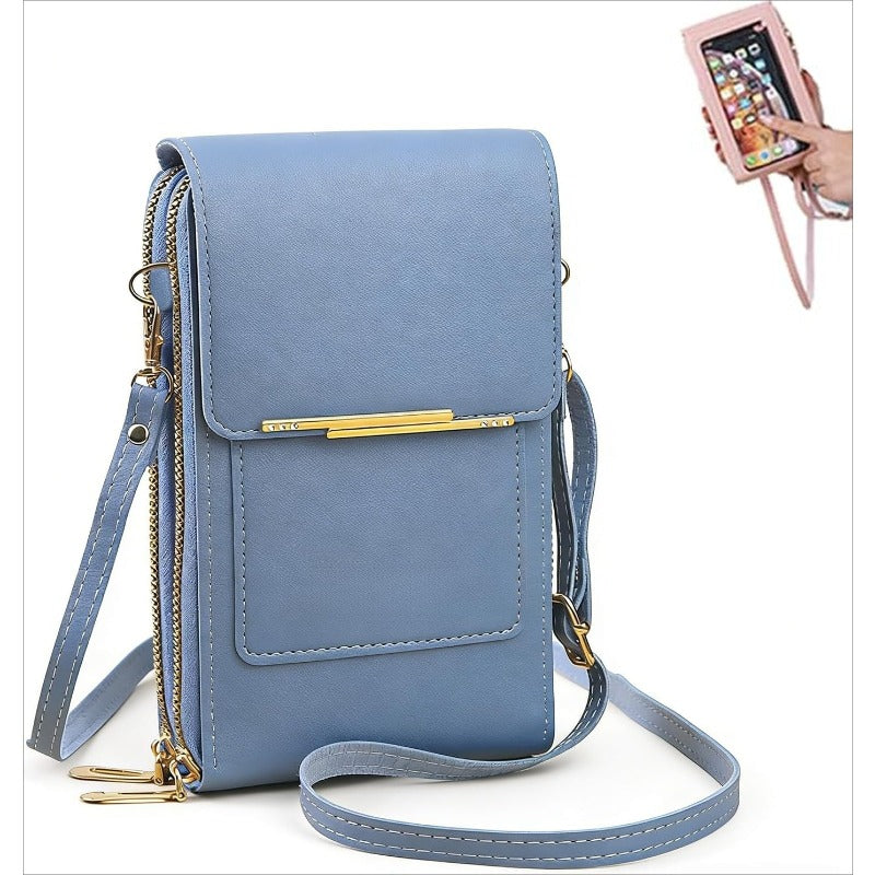Crossbody Telefoontas met RFID-beveiliging | Waterdichte touchscreen-portemonnee | Verstelbare schoudertas voor smartphones tot 6,7 inch