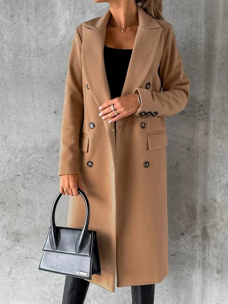 Dames Winterjas Waterdicht Warm Met Revers