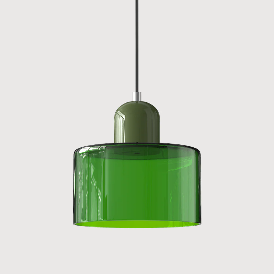 Sansoti | Lismeno Retro Hanglamp – Glazen Hanglamp met Warm Licht voor Eettafel, Keuken & Woonkamer