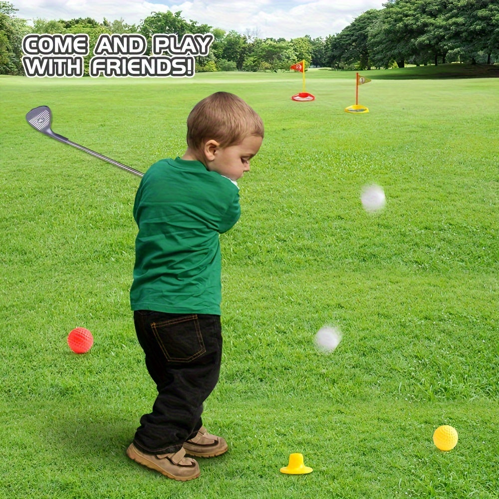 Kindergolfset Verstelbare Clubs Met Ballen en Doelen Binnen Buiten Speelgoed Motorische Ontwikkeling Actief Tuinspeelgoed