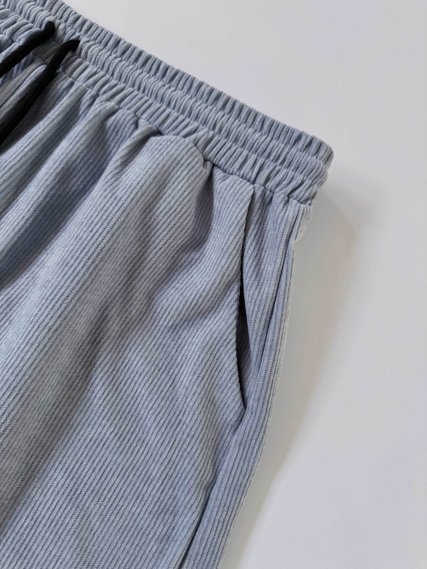 Korte Mouw Hemd Licht Rekbaar Zomer Effen Kleur Corduroy Casual