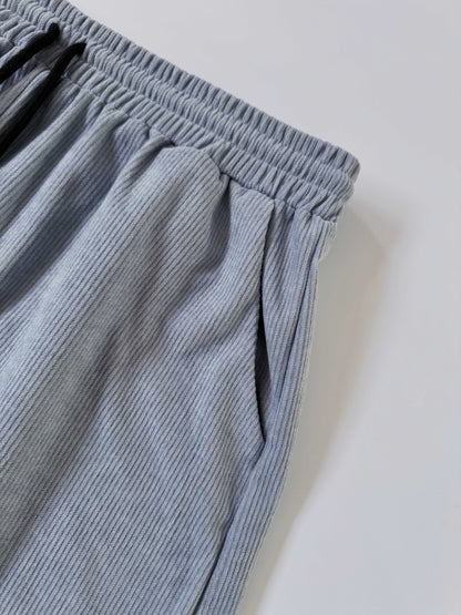 Korte Mouw Hemd Licht Rekbaar Zomer Effen Kleur Corduroy Casual