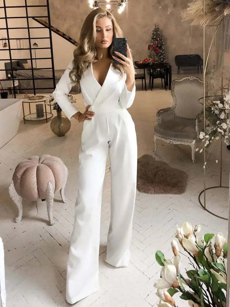 Elegante Jumpsuit voor Vrouw Zakelijk Design