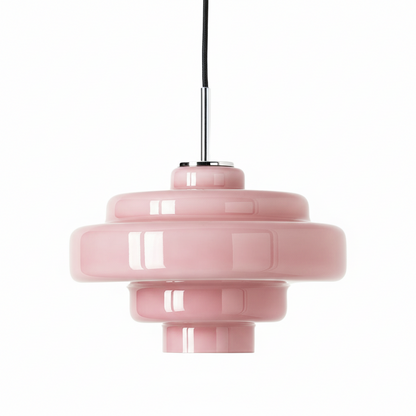 Gekleurde Glazen Hanglamp met Verstelbare Ophanging – Moderne Lichtpunt voor Eetkamer Keuken Woonkamer
