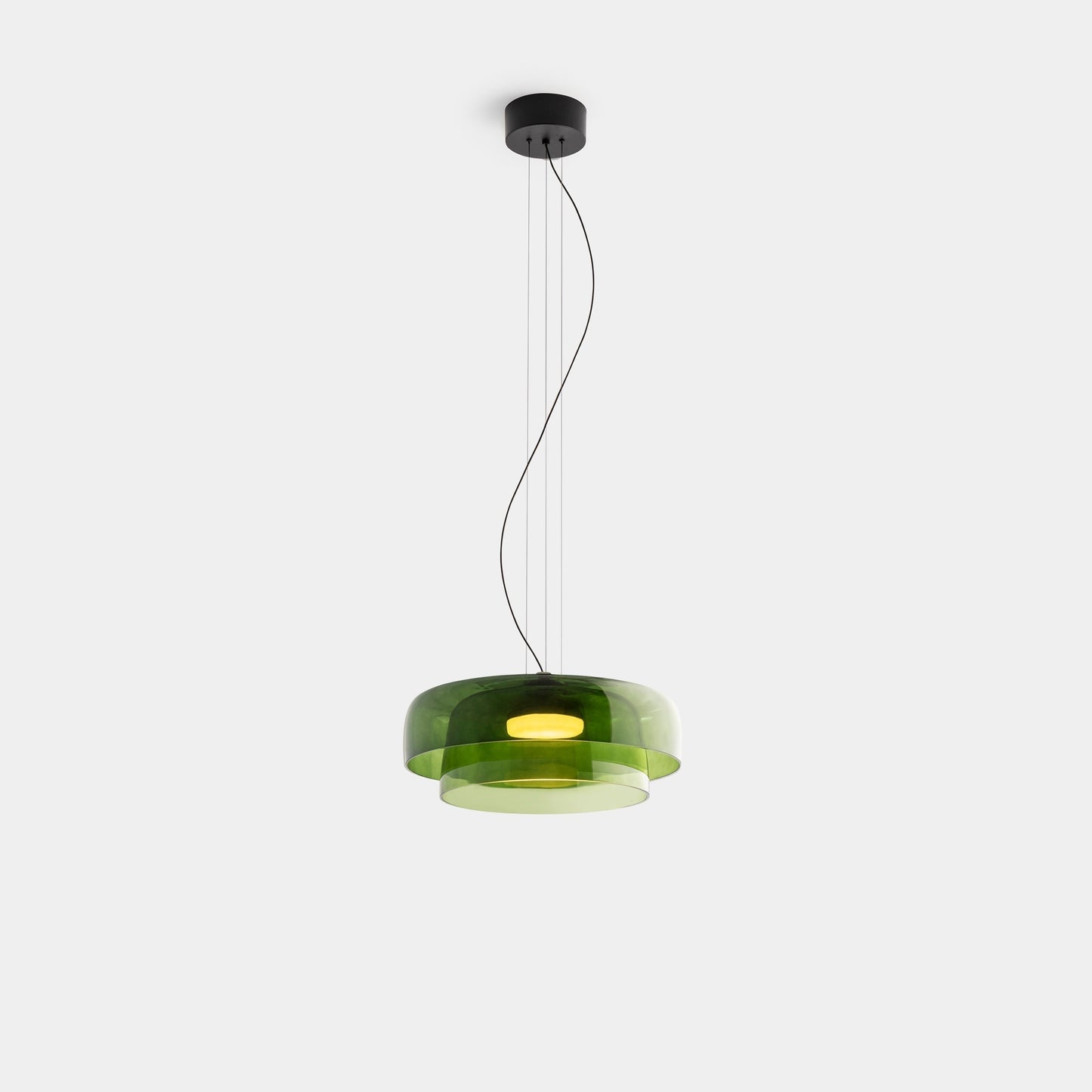 Hanglamp Glas Nordisch Design Gelaagd 1 2 3 Niveaus Oranje Groen Grijs Eetkamer Keuken Woonkamer Pendellamp Warm Licht LED Verstelbaar