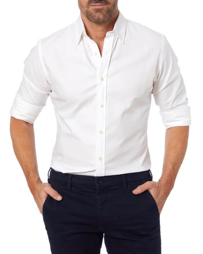 Heren Overhemd Slim Fit Stretch met Ritssluiting
