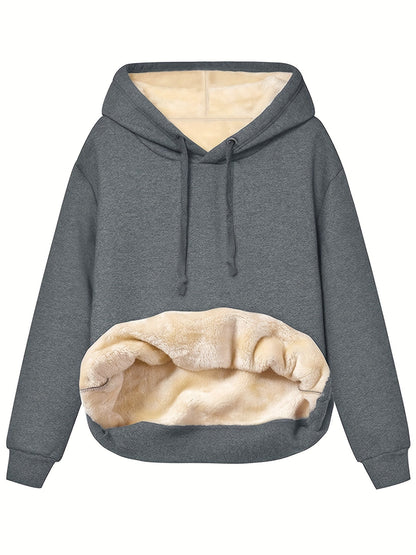 Dames Fleece Hoodie Capuchon Zacht en Warm