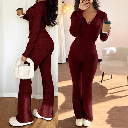 Dames Lounge Set Zacht en Warm met Broek en Vest