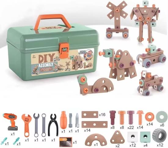 Speelgoed Gereedschapset Kinderen ABS Plastic Bouwset Creatief Motoriek Rollenspel