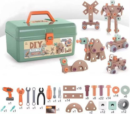 Speelgoed Gereedschapset Kinderen ABS Plastic Bouwset Creatief Motoriek Rollenspel