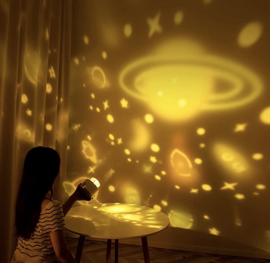 Sterrenprojector Nachtlampje Konijn & Hert met Muziek en USB-Oplader voor Kinderkamer