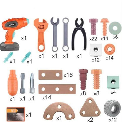 Speelgoed Gereedschapset Kinderen ABS Plastic Bouwset Creatief Motoriek Rollenspel