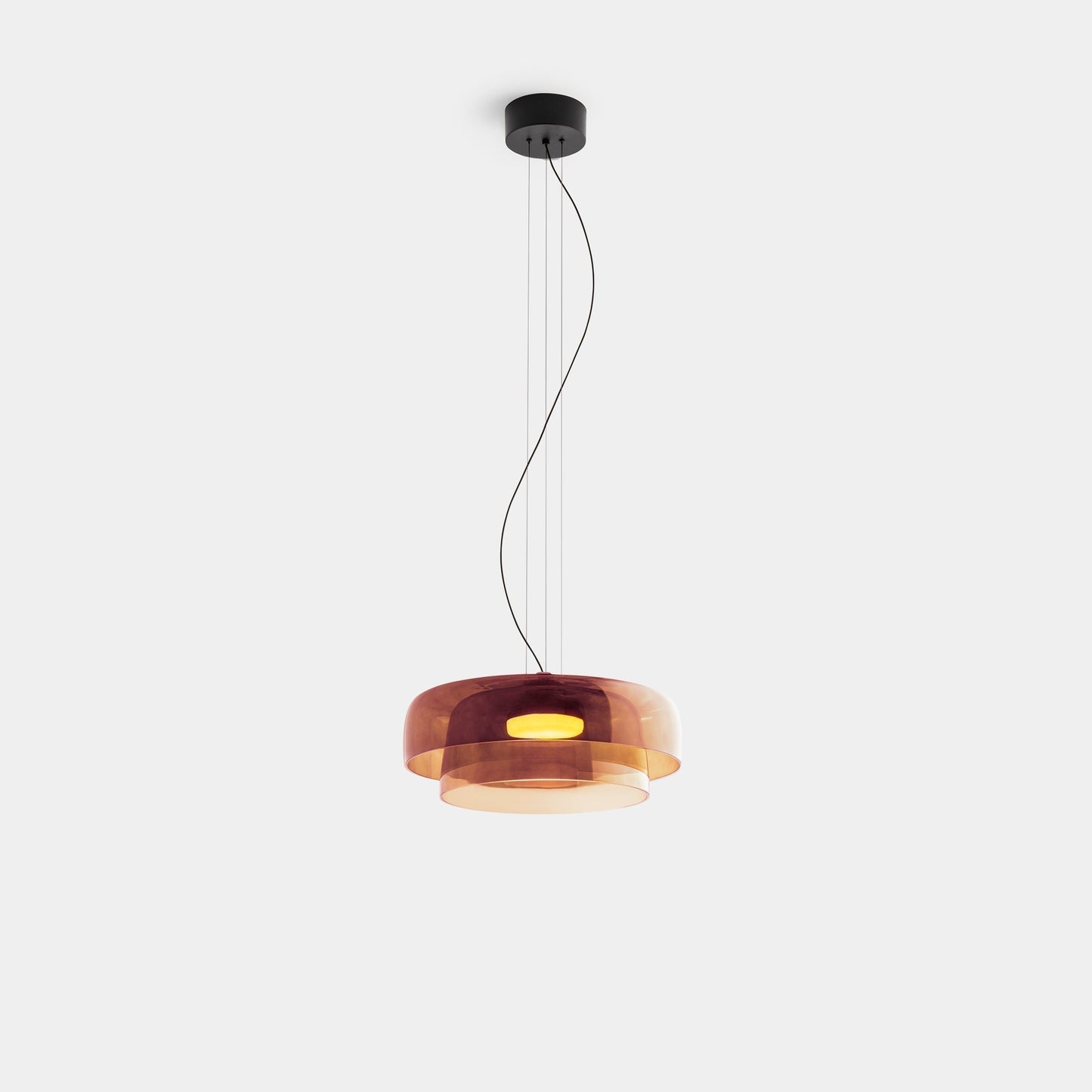 Hanglamp Glas Nordisch Design Gelaagd 1 2 3 Niveaus Oranje Groen Grijs Eetkamer Keuken Woonkamer Pendellamp Warm Licht LED Verstelbaar