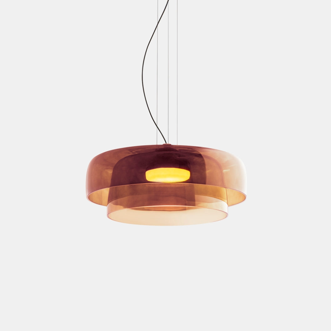 Hanglamp Glas Nordisch Design Gelaagd 1 2 3 Niveaus Oranje Groen Grijs Eetkamer Keuken Woonkamer Pendellamp Warm Licht LED Verstelbaar