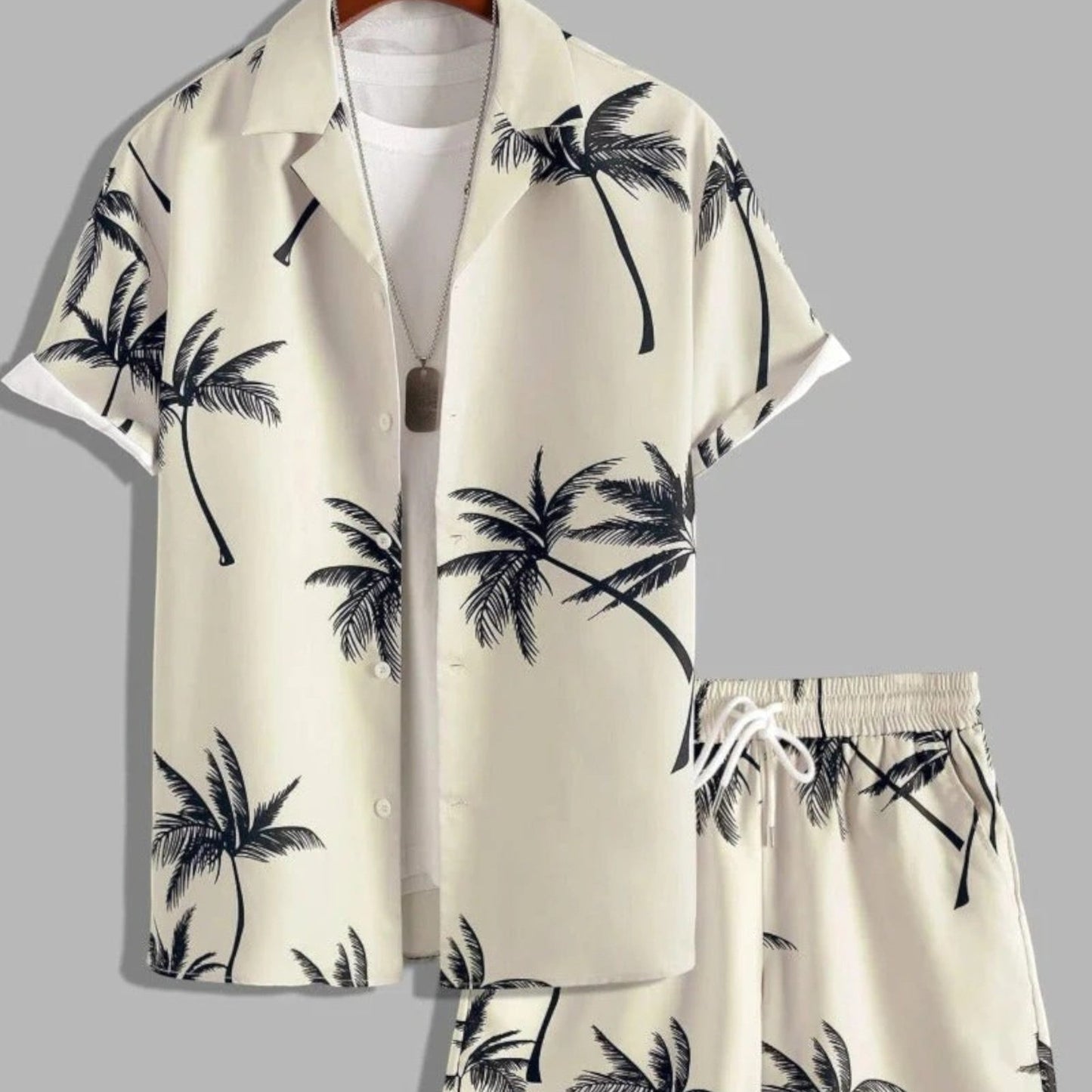 Herenset met Tropische Overhemd en Korte Broek - StudioMarella