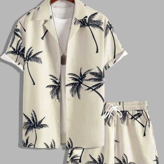 Heren Kleding Set: Tropicale Overhemd en Korte Broek - StudioMarella