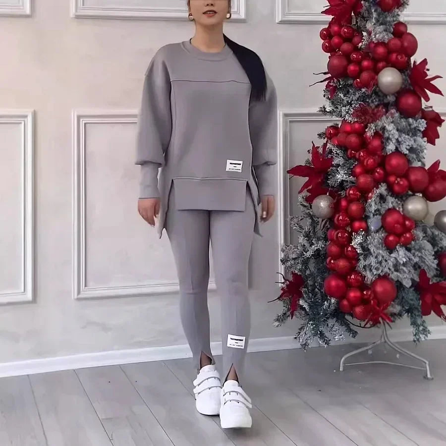 Dames Sweatset Zacht Casual Joggingbroek