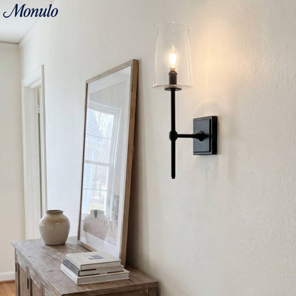 Glazen Wandlamp met Helder Glas – Enkelvoudige tot Drievoudige Configuratie – Elegante Badkamerverlichting