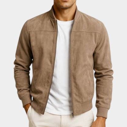 Heren Bomberjack Suède Regular Fit - StudioMarella