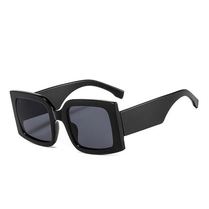 Dames Zonnebril Grote Glazen Kleurrijk Frame Trendy Model