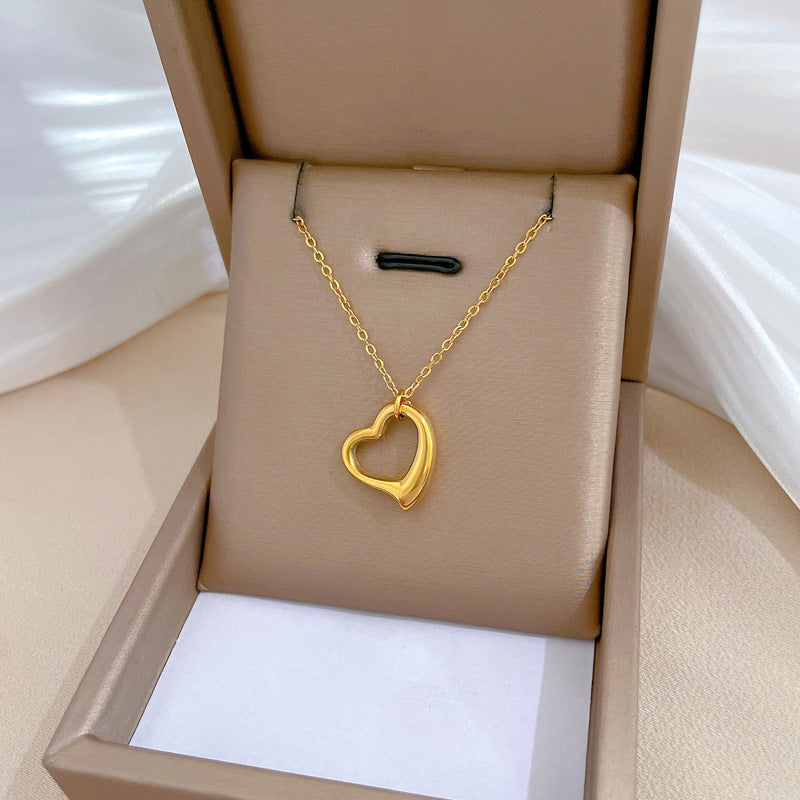 Dames Ketting Zilveren Hartjes Simpel Design