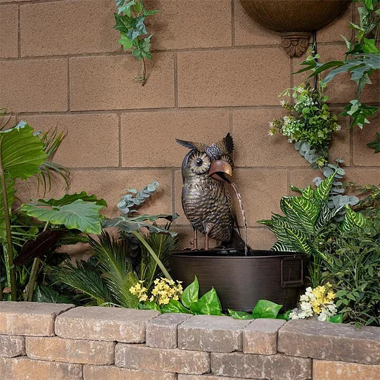 Waterfontein Dierfiguur Polyresin Met Pomp Tuin Terras Buiten