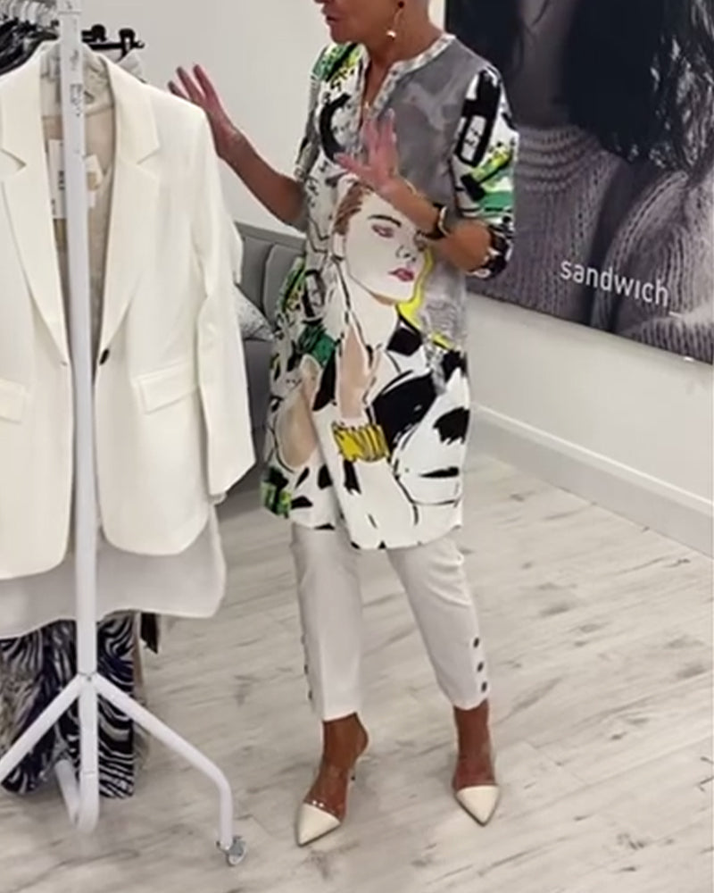 Vrouwen Top Lango Met Print - StudioMarella