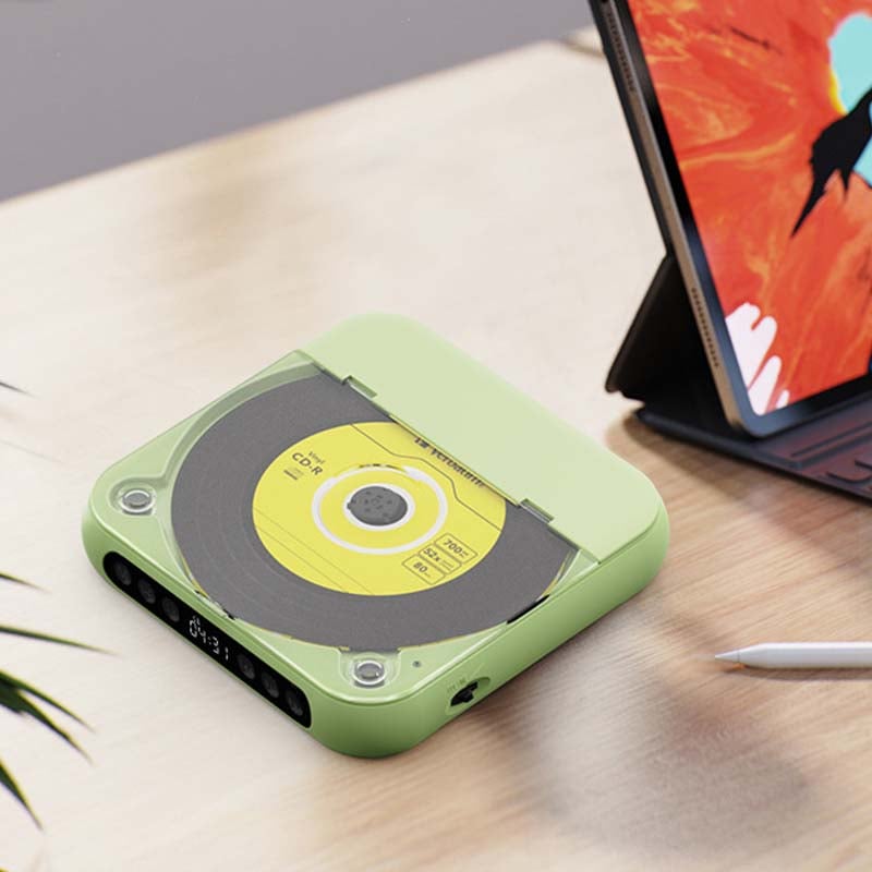 Draagbare CD Speler Met Bluetooth 5.3 Oplaadbare 2000mAh Batterij Type C USB MP3 CD-R CD-RW Ondersteuning Compact Design Met 3.5mm Aansluiting