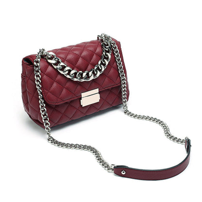 Dames Schoudertas Zilveren Ketting Gewatteerd Trendy Model