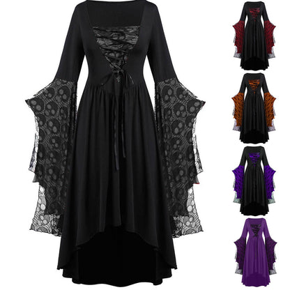 Dames Maxi Jurk Lang Met Kant Elegant