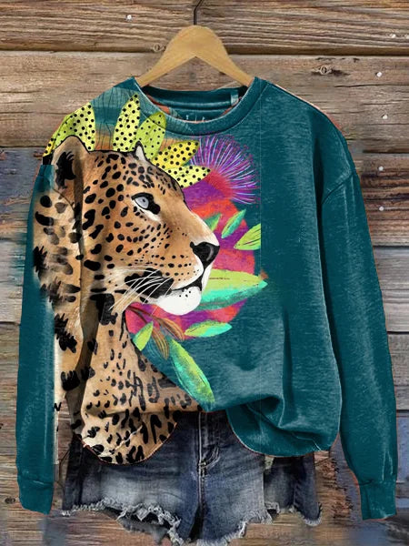 Dames Trui met Leuke Dierenprint - StudioMarella