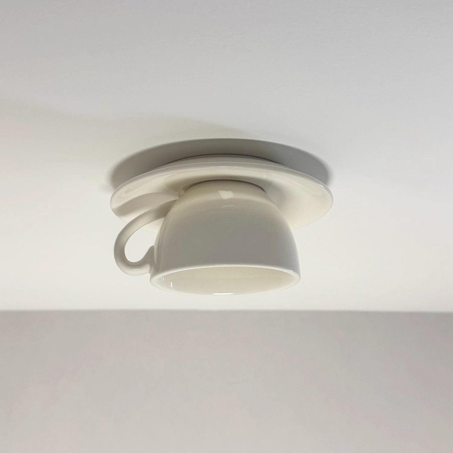 Plafondlamp Keramiek Koffiekop Vorm LED Blauw Roze Geel Slaapkamer Woonkamer Speels Design