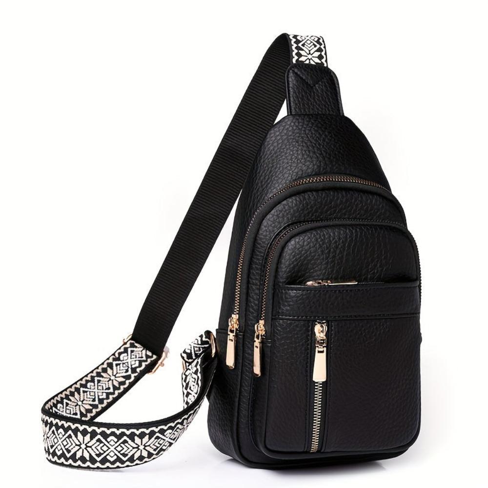 Vintage Crossbody Schoudertas Leer met Vakken voor Vrije Tijd Sport Retro Dagelijks Gebruik Dames Handtas