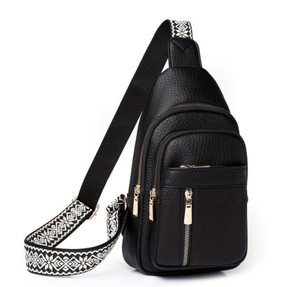 Vintage Crossbody Schoudertas Leer met Vakken voor Vrije Tijd Sport Retro Dagelijks Gebruik Dames Handtas