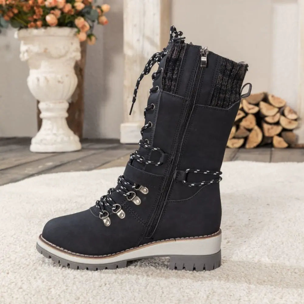 Waterdichte Winterlaarzen met Antislip Zool en Warme Voering