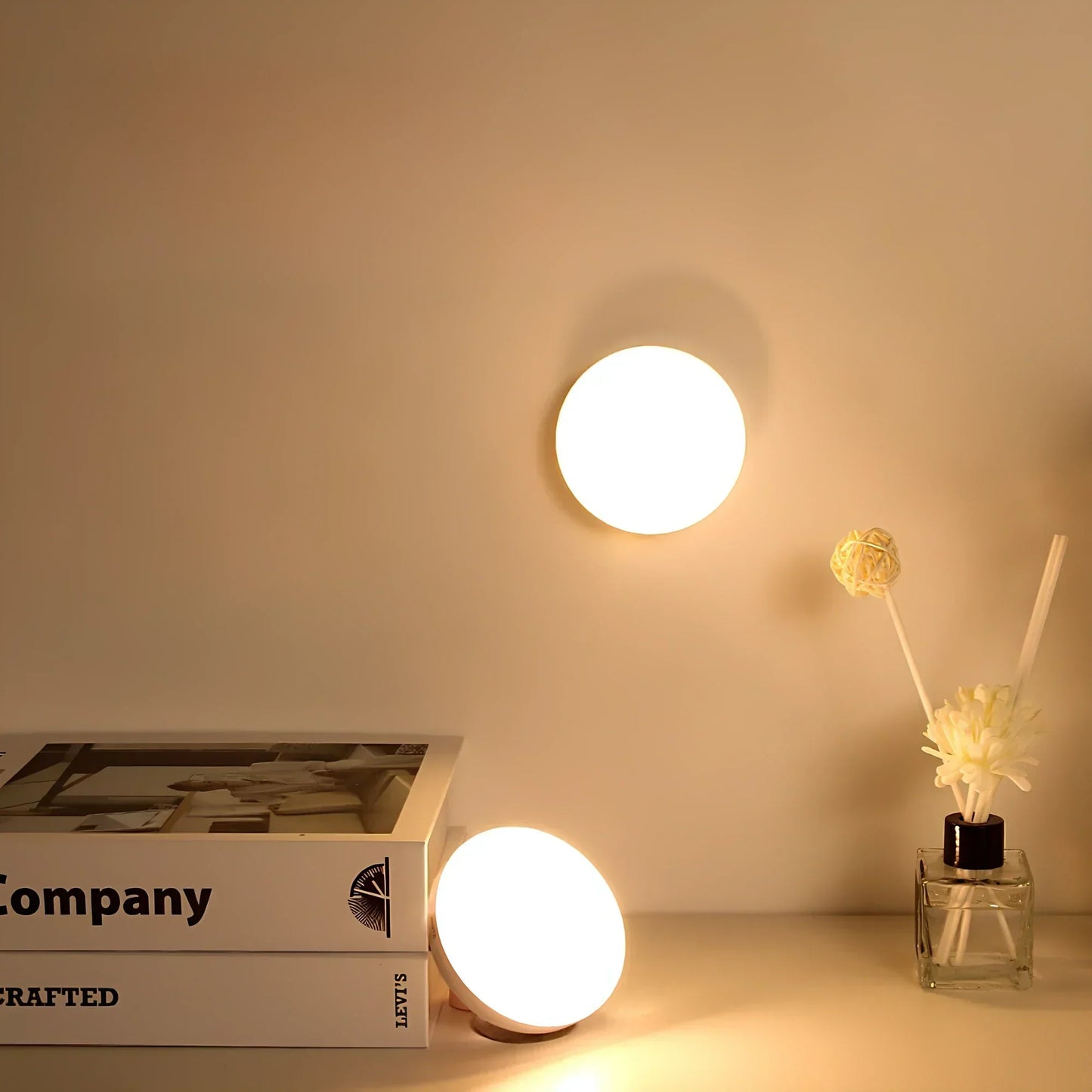 Bewegingssensor Lamp Draadloos ABS Compact Hal Trap Kast Nachtlamp Automatisch Licht USB Oplaadbaar