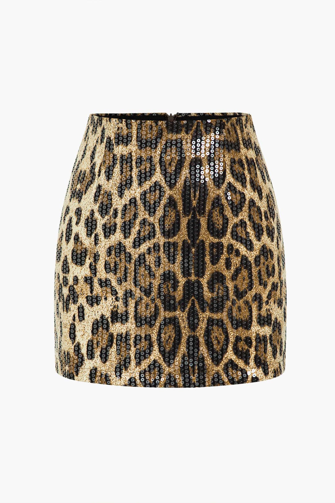 Kort Minirok Luipaardprint Glitter Pailletten - StudioMarella