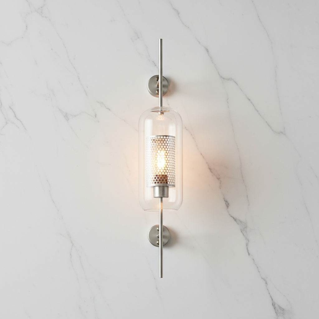 Moderne Glazen Wandlamp – Stijlvolle Verlichting met Klassieke Uitstraling