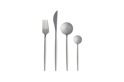 Bestekset 24 Delig Rvs Zilver Modern Tafelbestek Glanzend