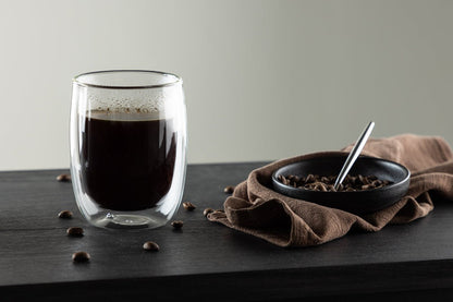 Koffiekopjes Glas Transparant 2 Stuks Modern Hittebestendig Ø7 Ø8