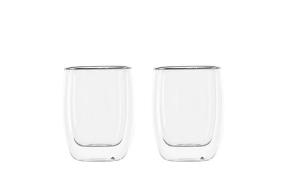 Koffiekopjes Glas Transparant 2 Stuks Modern Hittebestendig Ø7 Ø8