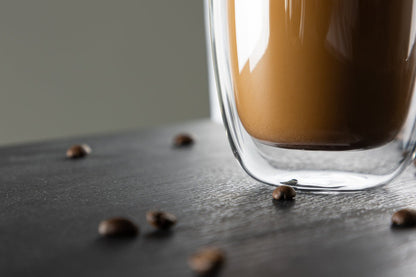 Koffiekopjes Glas Transparant 2 Stuks Modern Hittebestendig Ø7 Ø8