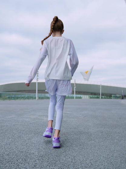 LED Roller Sneakers Kinderen USB Oplaadbaar Paars Met Wieltjes Lichtschoenen Verwijderbare Wielen Sneakers Voor Binnen Buiten