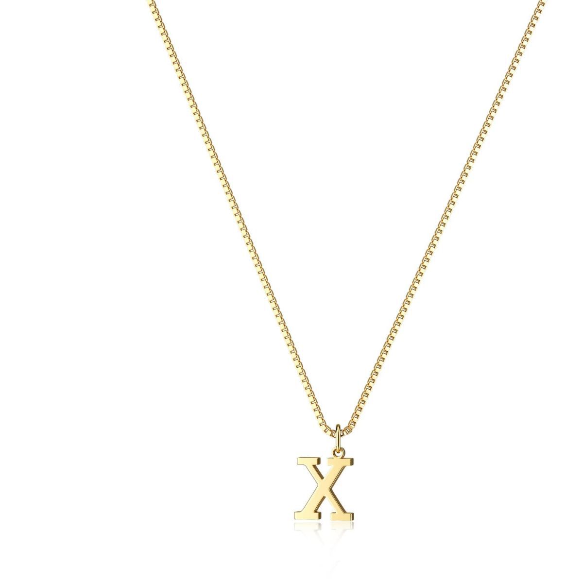 Gouden Ketting met Initialen voor Vrouw Persoonlijke Letter Sieraden