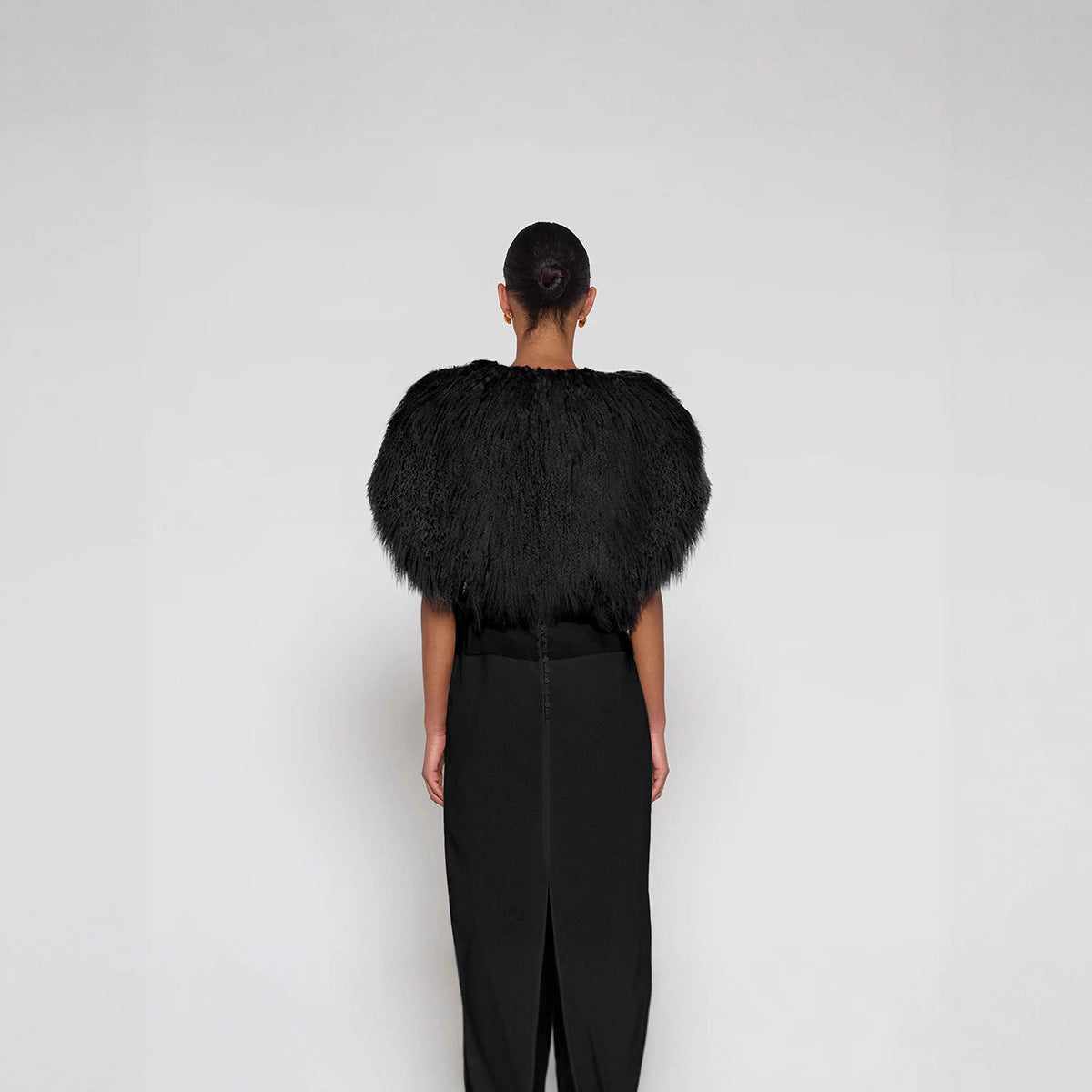 Dames Bolero Faux Fur Trendy Elegant Jasje