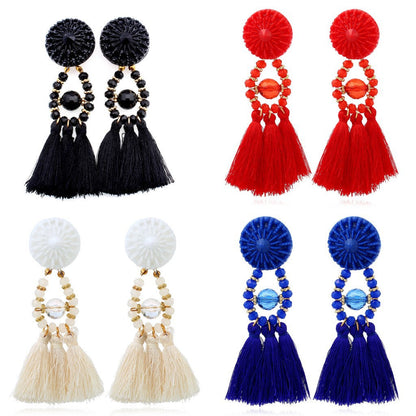 Dames Oorbellen met Kwastjes Grote Statement Oorbellen Trendy